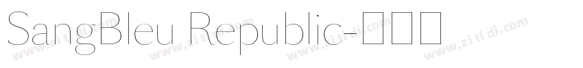 SangBleu Republic字体转换